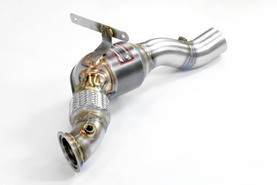 Levý downpipe s metalickým katalyzátorem Supersprint 393241