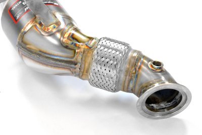 Levý downpipe s metalickým katalyzátorem Supersprint 393241