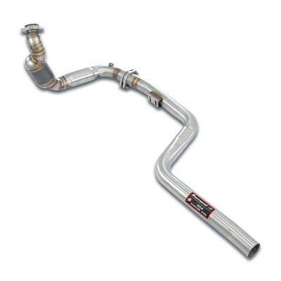 Downpipe levý + přední trubka + první kovový katalyzátor Supersprint 843822