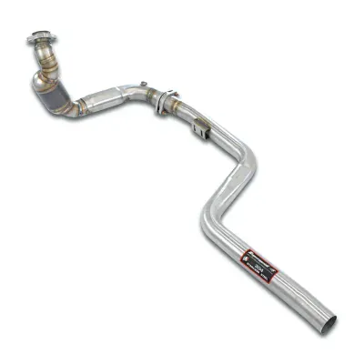 Downpipe levý + přední trubka + první kovový katalyzátor Supersprint 843822