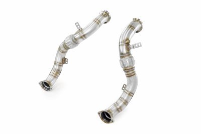 Turbo downpipe kit, pravá-levá (nahrazuje první a druhý katalyzátor) (třetí katalyzátor zůstává zachován) Supersprint 528111