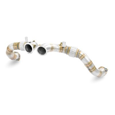 Turbo downpipe kit, pravá-levá (nahrazuje první a druhý katalyzátor) (třetí katalyzátor zůstává zachován) Supersprint 528111