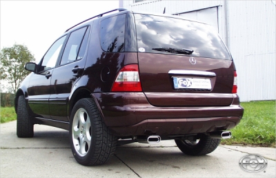 FOX Nerezový výfuk | Zadní tlumič - Mercedes-Benz M-Class (W163), ML430, 1997-2005, MB060013-593