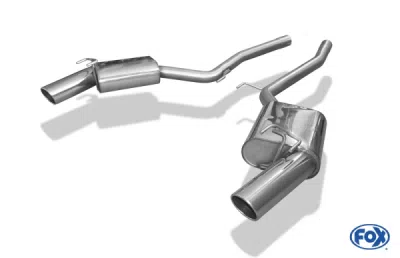 FOX Nerezový výfuk | Zadní tlumič - Chevrolet Camaro 6,2l, 6.2 V8, 2011-2015, CE045003-133