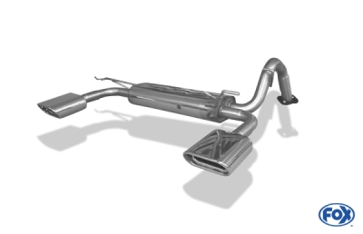 FOX Nerezový výfuk | Zadní tlumič - Toyota Yaris (P9), 1.8 VVT-i , 2006-0, TO161015-595