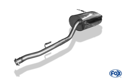 FOX Nerezový výfuk | Zadní tlumič - BMW 3-Series (E30), 316i, 1982-1994, BM021152-070