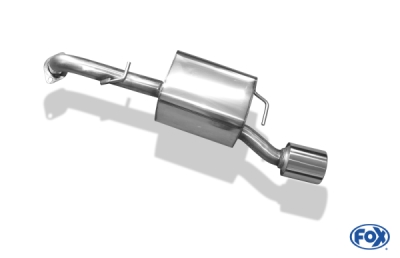 FOX Nerezový výfuk | Zadní tlumič - Toyota Yaris (P9), 1.8 VVT-i , 2006-0, TO161001-073