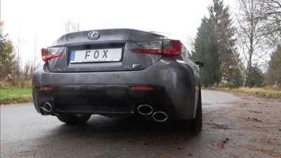 Lexus RC F koncový tlumič pravý/levý - 2x115x85 typ 38 pravý FOX LE060004-348