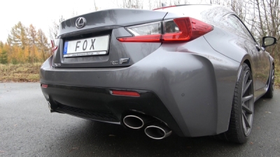 Lexus RC F koncový tlumič pravý/levý - 2x115x85 typ 38 pravý FOX LE060004-348