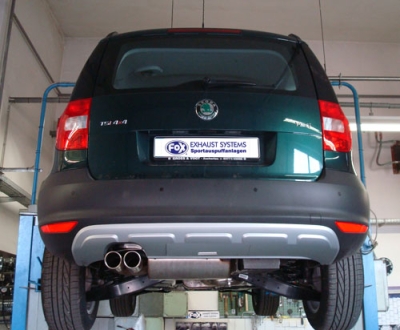 FOX Nerezový výfuk | Zadní tlumič - Skoda Yeti (5L), 2.0 TDi, 2009-2014, SK090007-150