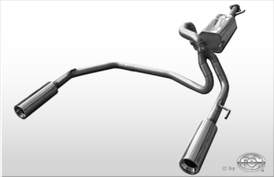 FOX Nerezový výfuk | Zadní tlumič - Toyota Land Cruiser (J12), 4.0 V6, 2002-2009, TO053011-073