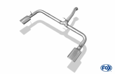 FOX Nerezový výfuk | Koncovky výfuku - Toyota RAV 4 III, 2.2 D-Cat, 2006-2012, TO112003-593