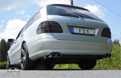 FOX Nerezový výfuk | Zadní tlumič - Mercedes-Benz E-Class (S211), E500, 2002-2009, MB042014-344
