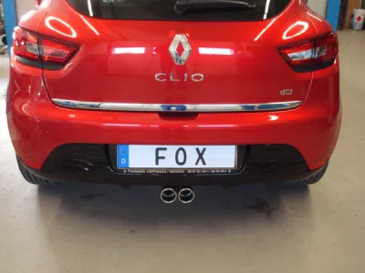Renault Clio IV koncový tlumič - 2x76 výstup uprostřed FOX RE073011-128