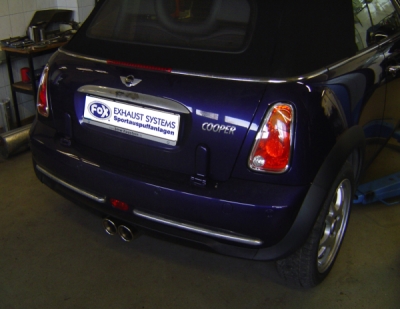 Mini Cooper Cabrio R52 výstupní střed tlumiče - 2x76 ty FOX MN020021-068