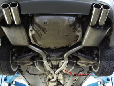 FOX Nerezový výfuk | Spojovací trubka - Audi A4 (B7), 3.0 TDi, 2001-2009, AU061090-VBR