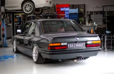 BMW E28 525e mit Katalysator Závěrečný tlumič - 2x63 typ 12 FOX BM030312-044