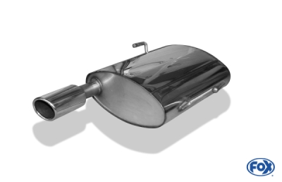 FOX Nerezový výfuk | Zadní tlumič - Peugeot 206 SW, 1.6 16V, 1998-2012, PE021181-343