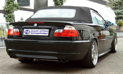 FOX Nerezový výfuk | Zadní tlumič - BMW 3-Series (E46), 330i, 2000-2006, BM022074-008