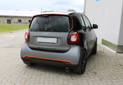 FOX Nerezový výfuk | Zadní tlumič - Smart Forfour (453), 1.0, 2014-0, SM011013-651