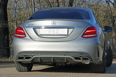 FOX Nerezový výfuk | Zadní tlumič - Mercedes-Benz C-Class (W205), C 63 S AMG, 2013-0, MB033014-ER