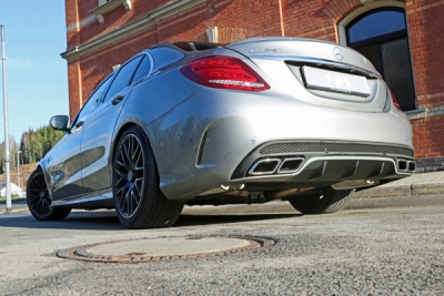 FOX Nerezový výfuk | Zadní tlumič - Mercedes-Benz C-Class (W205), C 63 S AMG, 2013-0, MB033014-ER