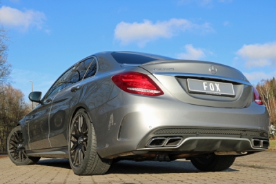 FOX Nerezový výfuk | Zadní tlumič - Mercedes-Benz C-Class (W205), C 63 S AMG, 2013-0, MB033014-ER