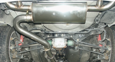 FOX Nerezový výfuk | Zadní tlumič - Subaru Impreza (GD, GG), 2.0 WRX Turbo, 2000-2007, SU041016-348
