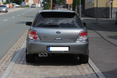 FOX Nerezový výfuk | Zadní tlumič - Subaru Impreza (GD, GG), 2.0 WRX Turbo, 2000-2007, SU041002-070