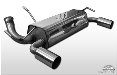 FOX Nerezový výfuk | Zadní tlumič - Peugeot 206, 2.0 RC, 1998-2012, PE021095-011