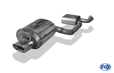 FOX Nerezový výfuk | Zadní tlumič - Mercedes-Benz SLK (R170), SLK230, 1996-2004, MB140002-593