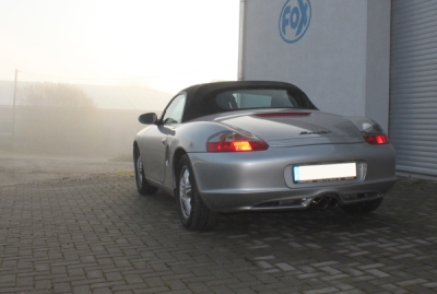 FOX Nerezový výfuk | Zadní tlumič - Porsche Boxster (986), 3.2, 1999-2004, PO090015-290