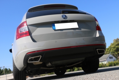 FOX Nerezový výfuk | Zadní díl výfuku - Skoda Octavia (5E), 2.0 TDi, 2013-0, SK062053-TLP