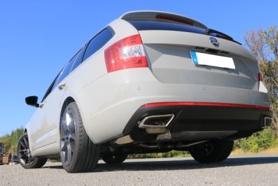 FOX Nerezový výfuk | Zadní díl výfuku - Skoda Octavia (5E), 2.0 TDi, 2013-0, SK062053-TLP