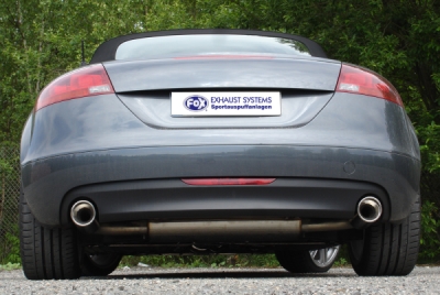 FOX Nerezový výfuk | Zadní tlumič - Audi TT (8J), 3.2 V6, 2006-0, AU091035-151