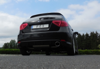 Subaru Impreza GHD Schrägheck Závěrečný tlumič hluku s příčným výstupem vpravo FOX SU042027-349