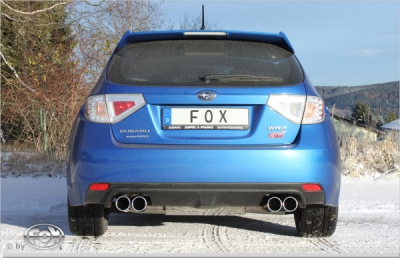FOX Nerezový výfuk | Zadní tlumič - Subaru Impreza (GR), 2.5 WRX STI, 2011-0, SU042015-054