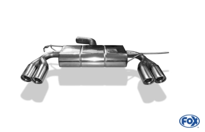 FOX Nerezový výfuk | Zadní tlumič - Volkswagen Golf V, 1.4 Tsi, 2003-2009, VW054125-148