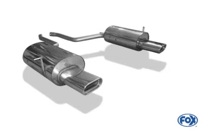 FOX Nerezový výfuk | Zadní tlumič - BMW 7-Series (E38), 740i, 1994-2001, BM041064-597