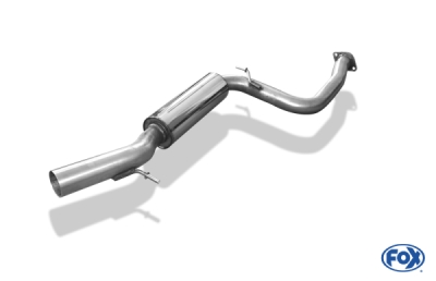 FOX Nerezový výfuk | Přední tlumič - Ford Focus II, 2.5 RS, 2004-2012, FO031070-VSD