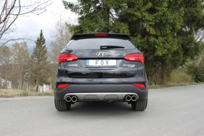 FOX Nerezový výfuk | Koncovky výfuku - Hyundai Santa Fe III (DM), 2.2 CRDi, 2012-0, HY122000-052