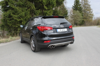 FOX Nerezový výfuk | Koncovky výfuku - Hyundai Santa Fe III (DM), 2.2 CRDi, 2012-0, HY122000-052