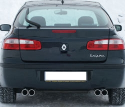 FOX Nerezový výfuk | Zadní tlumič - Renault Laguna II (B74), 3.0 V6 24V, 2001-2008, RE151054-070