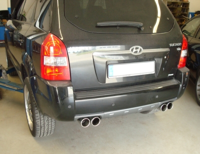 FOX Nerezový výfuk | Zadní tlumič - Hyundai Tucson (JM), 2.7, 2004-2010, HY150005-052