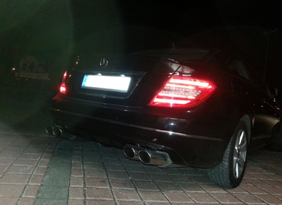 FOX Nerezový výfuk | Zadní tlumič - Mercedes-Benz C-Class (W204), C250, 2011-0, MB032093-348