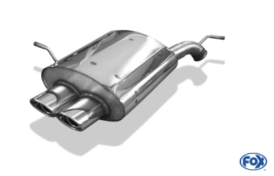 FOX Nerezový výfuk | Zadní tlumič - Peugeot 407 , 2.2 16V, 2004-2011, PE042002-366