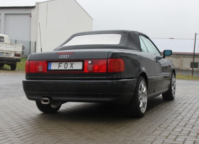 FOX Nerezový výfuk | Zadní tlumič - Audi 80 (B4), 2.3E, 1991-1995, AU011122-593
