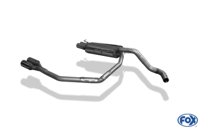 FOX Nerezový výfuk | Zadní tlumič - Volkswagen Golf IV, 2.3 V5, 1997-2006, VW053074-068