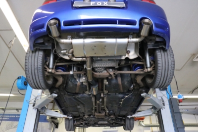 Výstupní tlumič výfuku VW Golf IV R32 pravý/levý - 1x100 typ 2 FOX VW053175-273