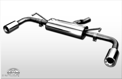 FOX Nerezový výfuk | Zadní tlumič - Toyota Auris, 2.2 TD, 2007-2012, TO190015-071